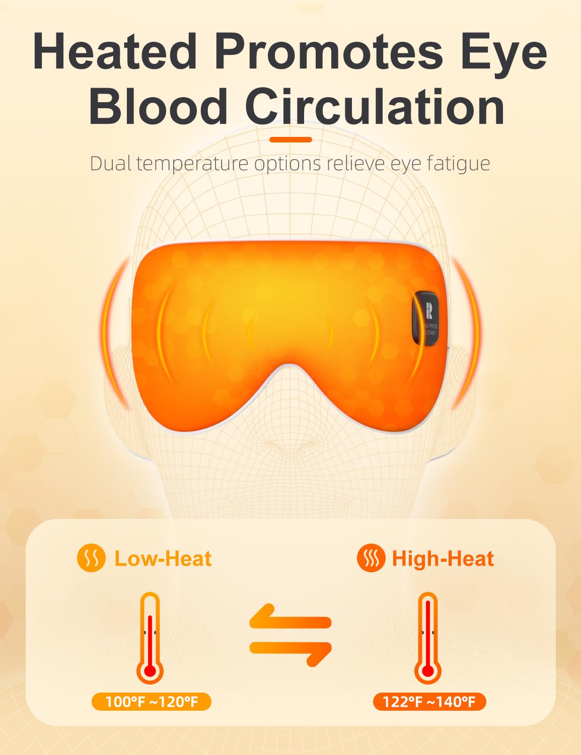 Silk Cordless Heated Eye Mask, Compress Heating Pad for Dry Eye Stye Eye Strain, Blackout Electric Warm Eye Mask for Airplane Sleeping for Travel, Idea for Women/Men (Silk-Green)