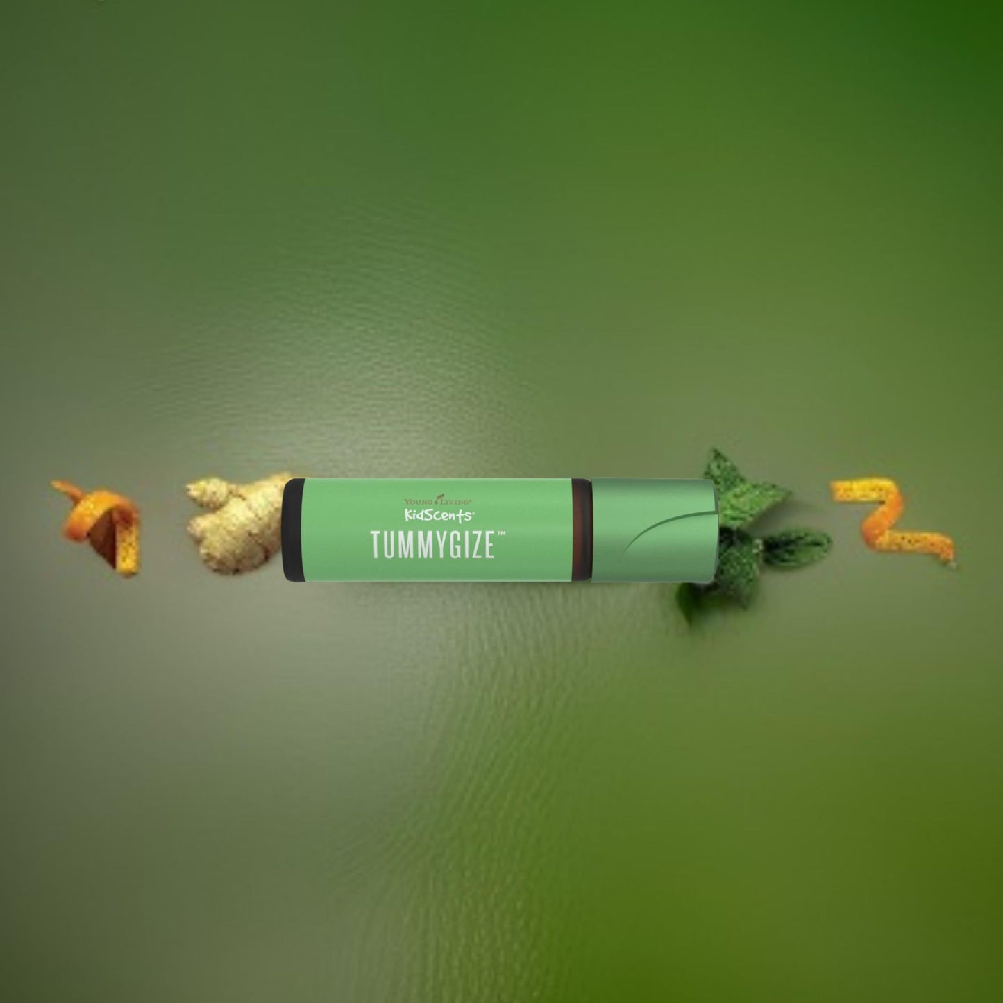 Young Living KidScents TummyGize Essential Oil Roll-On | 10 ml | Gentle and Calming Tummy Support for Kids | Blend of Tangerine, Ginger, and Fennel Essential Oils