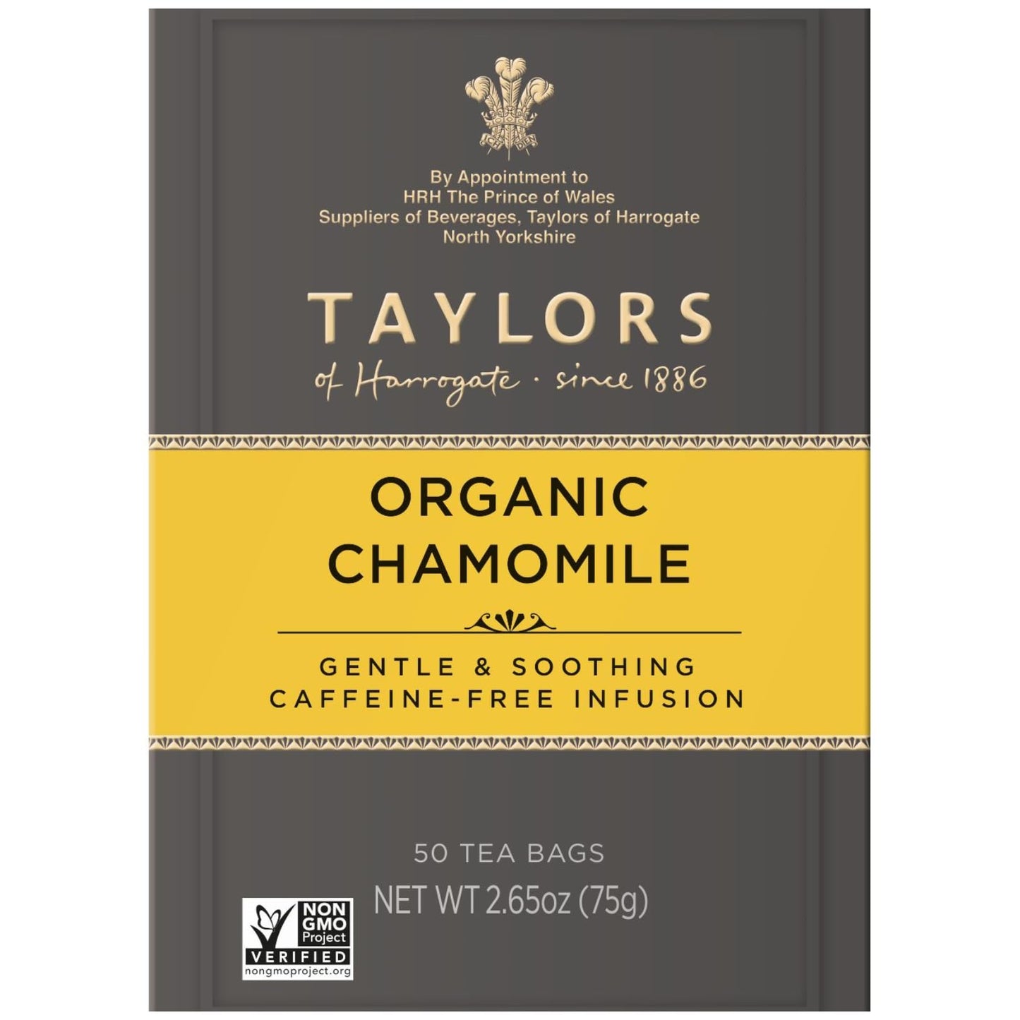 Taylors of Harrogate Organic Chamomile Herbal Tea, 50 Teabags