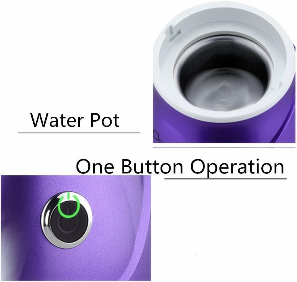 Hann Facial Steamer Professional Sinus Steam Inhaler Face Skin Moisturizer Facial Mask Sauna Spa Steamers with Aromatherapy Diffuser Humidifier Function (Purple)