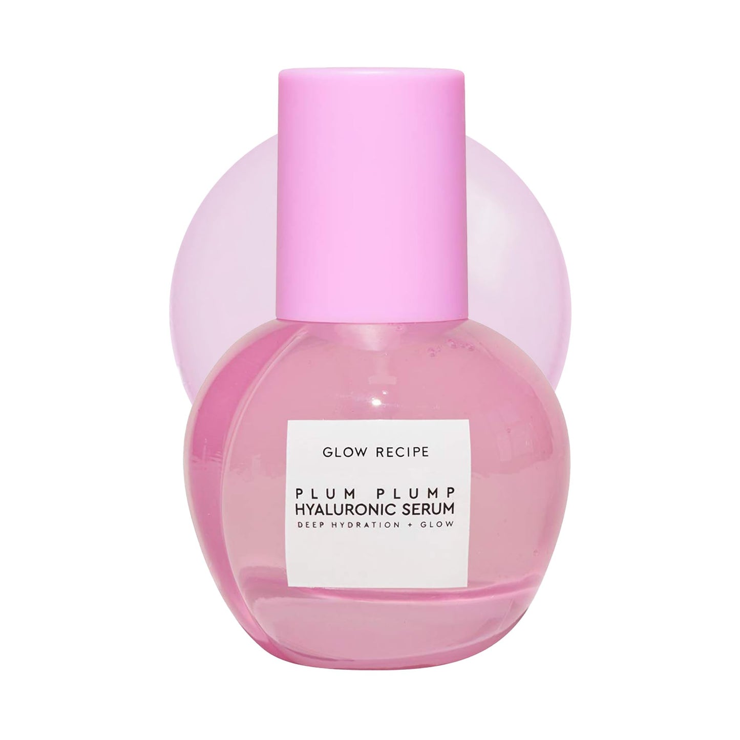 Glow Recipe Plum Plumping & Hydrating Hyaluronic Acid Korean Skin Care Serum - Antioxidant Anti Aging Face Serum + Vitamin B5 for Lasting Skin Barrier Repair & Firming Lines & Wrinkles - Vegan, 30ml