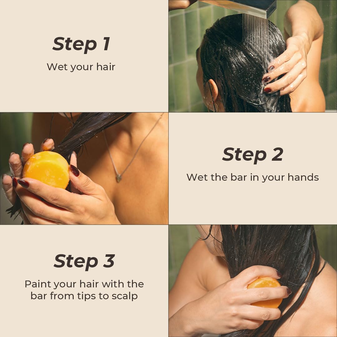 The Earthling Co. Conditioner Bars - Promote Hair Growth, Strengthen & Moisturize - Paraben Free formula with Natural Ingredients for Dry Hair (Sweet Sandalwood, 1.8 oz) (3 Pack)