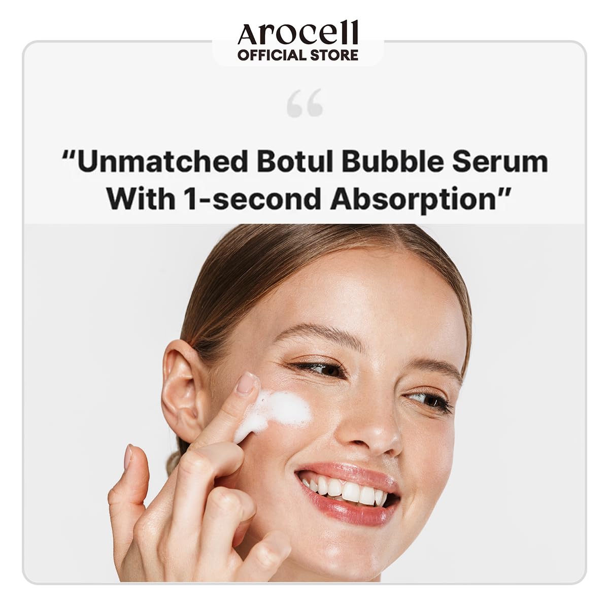 AROCELL Botulcare Synergy Bubble Serum 70ml – Korean Face Serum Anti Aging Collagen Peptide, Firming Hydrating Wrinkle Care, Elasticity Boosting, Pore Minimizing, Lightweight Non Sticky Daily Skincare