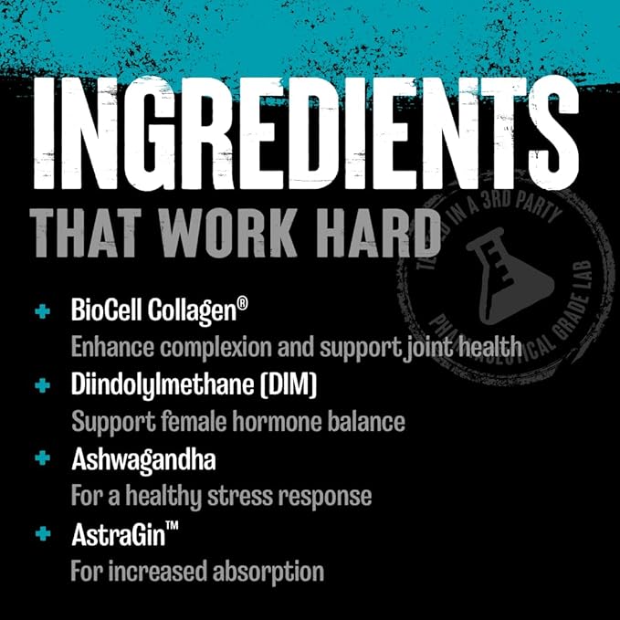 Animal Power Balance – Women's Alpha F Comprehensive Formula – Supports Hormonal Balance, Complexion, Hair, Nails, Mood and Stress, Intestinal Health, & Bone and Joint Health – 30 Packs