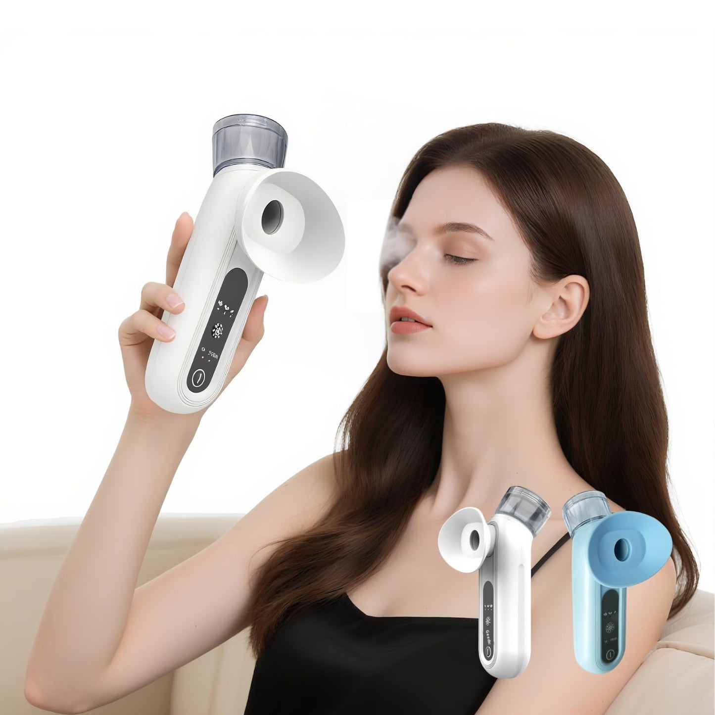 Eye Mist Steam Sprayer for Relief Dry Eyes, Facial Steamer, Eye Treatment, Portable Heated Eye Masks, Mini Eye Moisturizing Cleaning Soothing Steamer