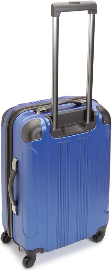 Kenneth Cole REACTION Out of Bounds Lightweight Hardshell 4-Wheel Spinner Luggage, Cobalt Blue, 24-Inch Checked