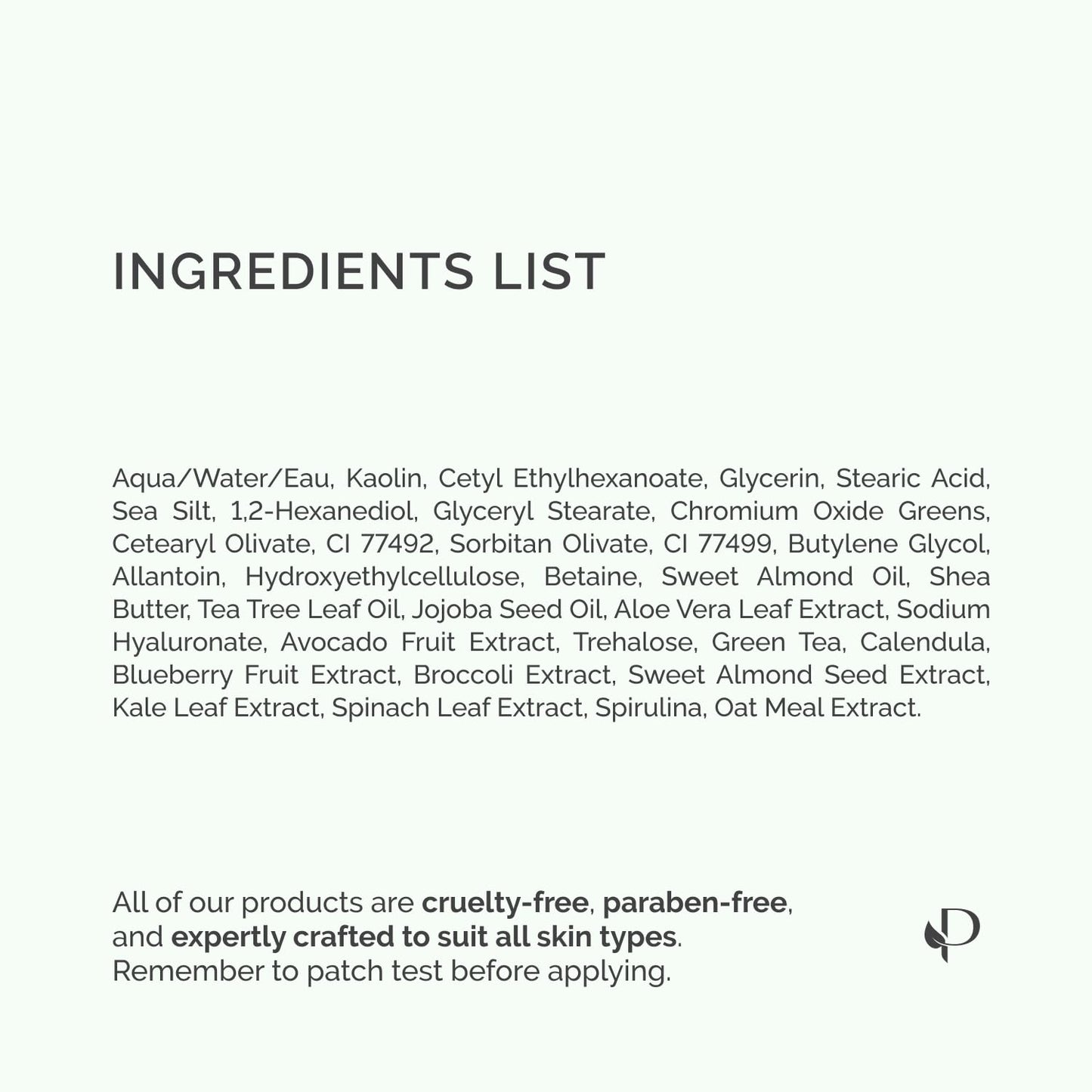 PLANTIFIQUE Korean Skincare Clay Mask – Hydrating Mud Mask with Avocado & Superfoods, Dermatologist-Tested for Face & Body – Vegan, 3.4 Oz/100ml