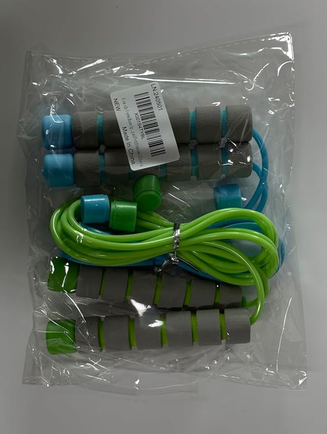 Jump Rope for Kids - Adjustable Soft Skipping Rope with Skin-Friendly Foam Handles for Kids, Boys, Girls, Children - Outdoor Fun Activity, Great Party Favor, Exercise Activity & Fitness