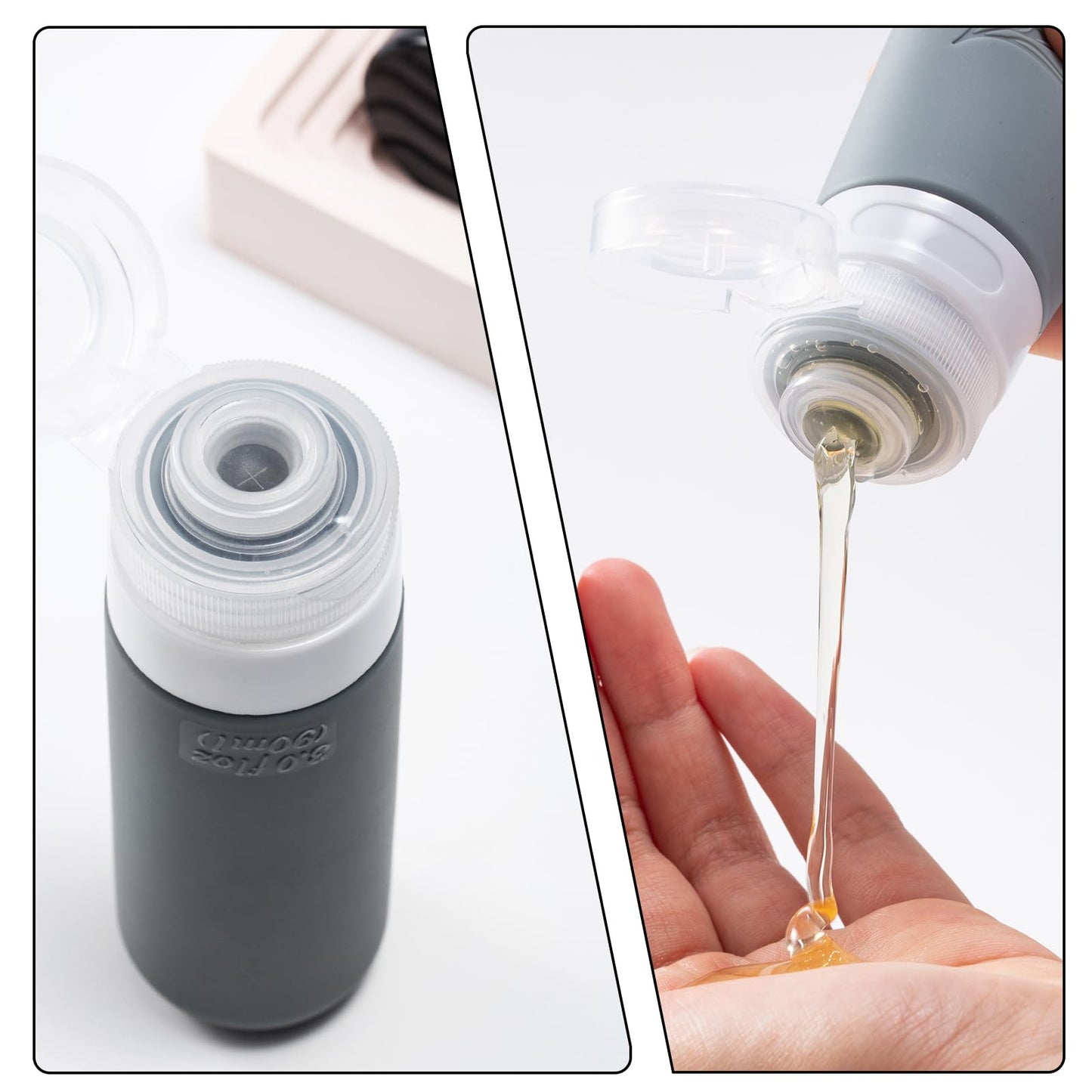 JBYAMUS 18 Pcs Silicone Bottles Set, Leak-Proof Design, Travel Size, TSA Approved for Toiletries, Portable Containers and Best Gifts for Women