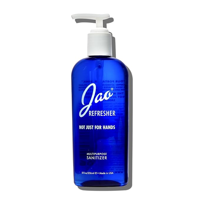 Jao Brand Jao Refresher | Multipurpose Travel Hand Sanitizer, Face Moisturizer, Toner For Face, & Aftershave | Skin Care Travel Essentials | Plant-based | No Parabens, No Sulphates | 8 oz