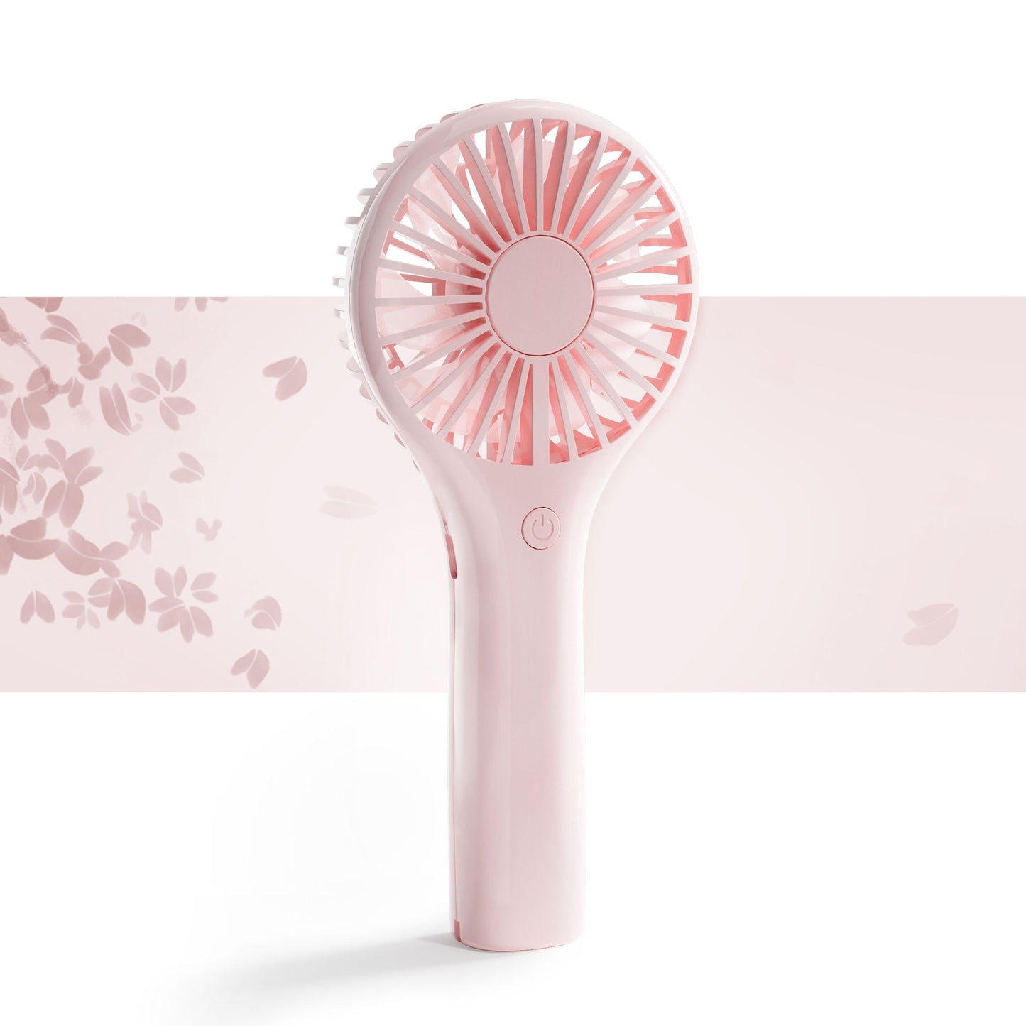 Edvision Portable Mini Fan - Powerful Personal Handheld Fan with 3 Speeds, Cute and Small, USB Rechargeable for Travel/Lash/Makeup/Outdoor/Home, Pink