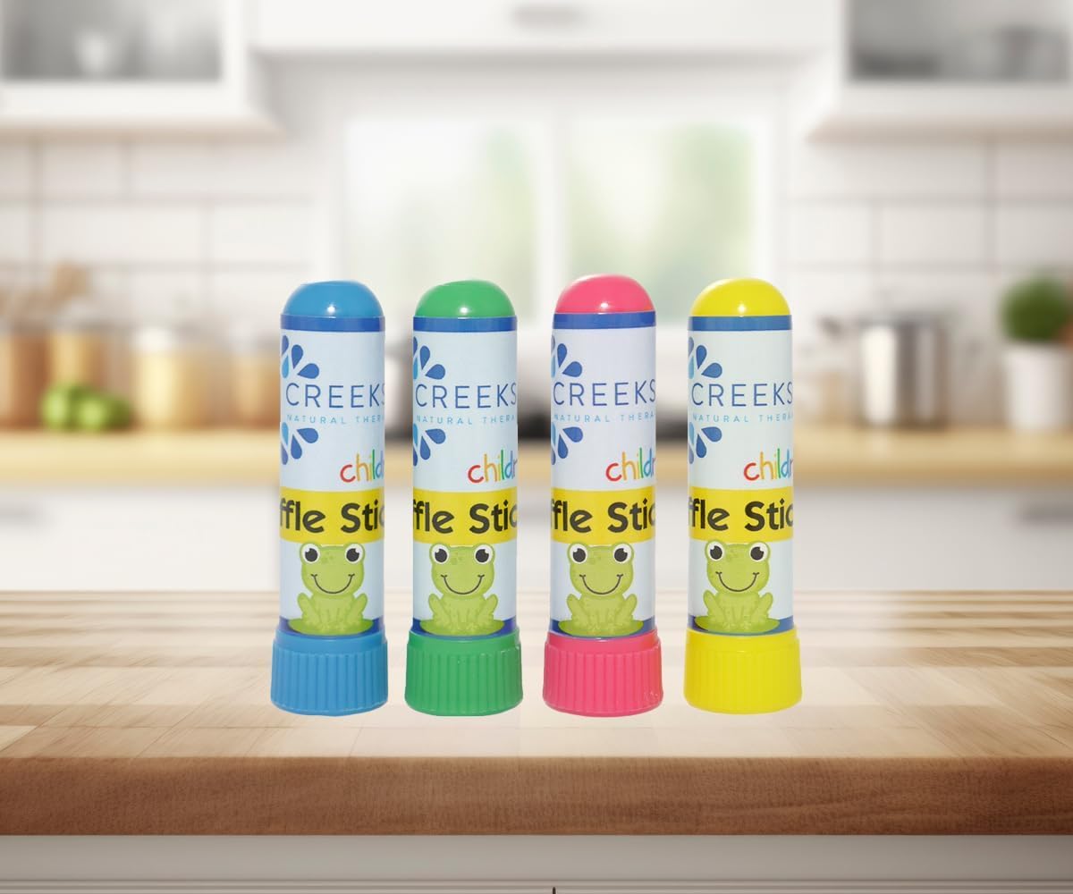 Creekside Naturals Sniffle Sticks, On-The-Go Portable Nasal Inhalers, Pocket-Sized, Aromatherapy with Natural Essential Oils