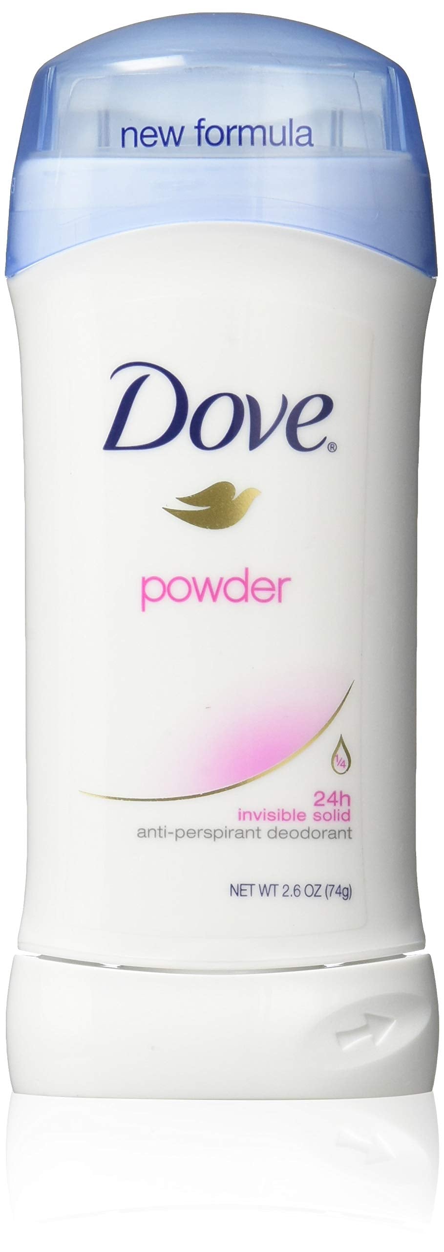 Dove Anti-Perspirant Deodorant Invisible Solid Powder, 2.6 Ounce (Pack of 4)