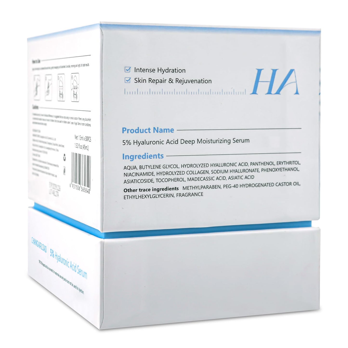 Pink Skincare Serum, High Purity Concentrated Essence, Intense Moisturization & Nourishment, Salmon DNA Skincare Serum for Firming Face & Repairing Skin, 0.05 fl.oz x 20 ‌ampoules