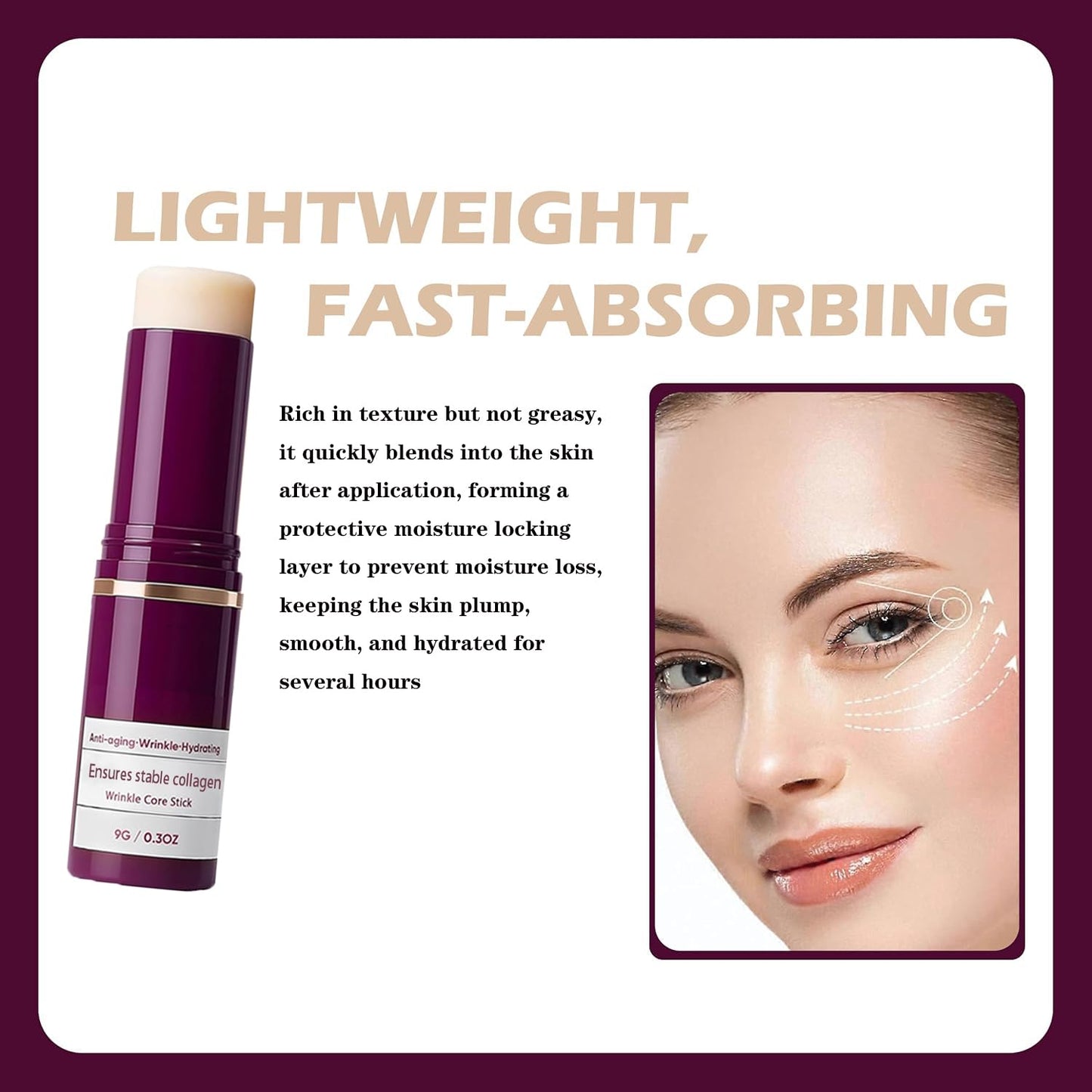 2PCS Calcium Multi Balm, cementerre calcium multi balm，Korean collagen moisturizing stick, anti wrinkle moisturizing cream for intensive repair, firming skin, suitable for eyes, neck and face