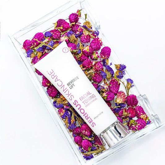 Collagen Based Conductive Activator Gel for Use with Face Microcurrent Toning, Body Contouring, RF Facial Machine - Hydrating Non-Sticky Formula - Easy Glide - Serious Skincare Reverse Lift 4 oz