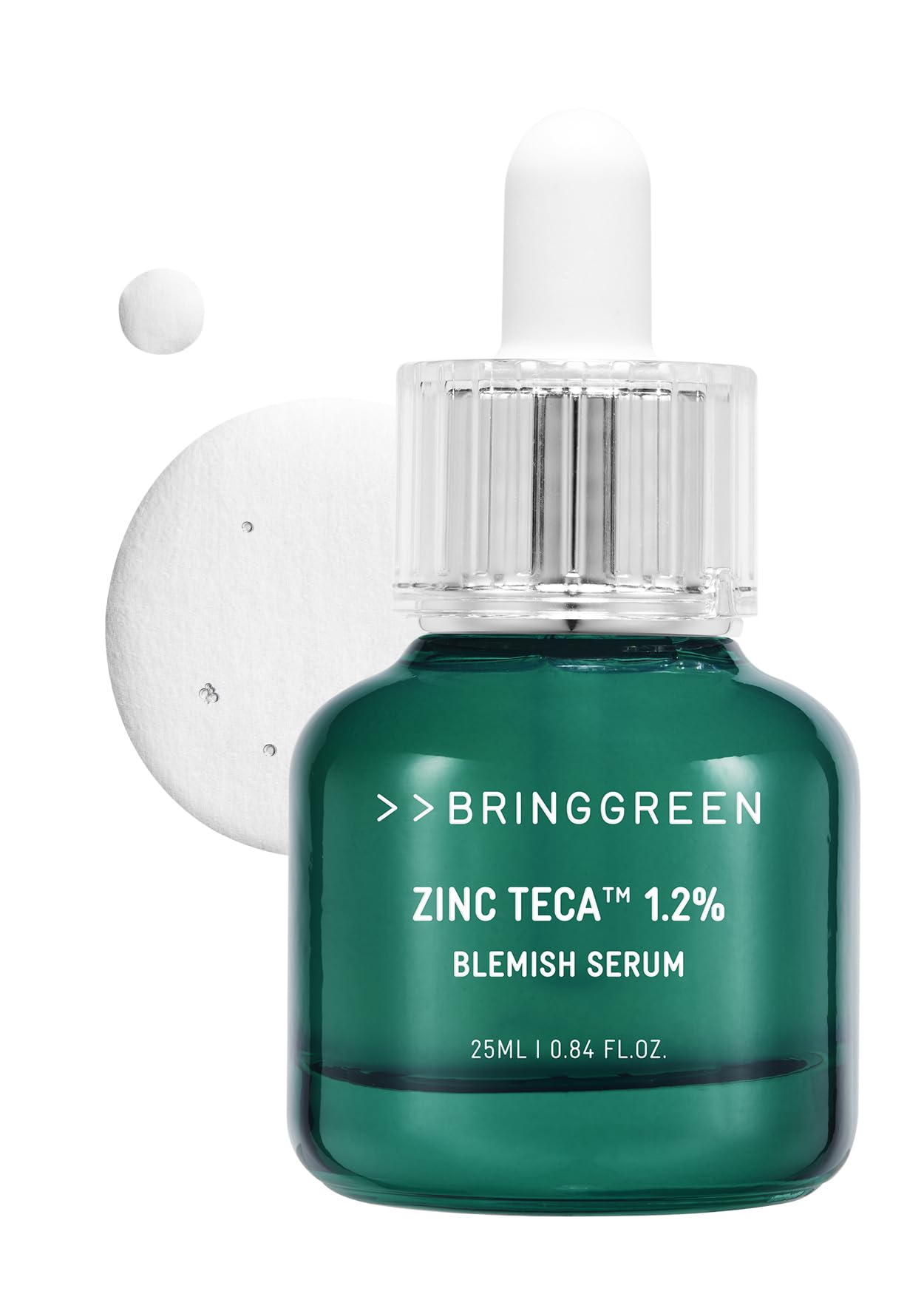 BRING GREEN ZINC TECA Serum with Niacinamide | Soothing Face Serum for Sensitive Skin, Pore Minimizing & Hydrating | Korean Skincare for Breakouts & Uneven Texture