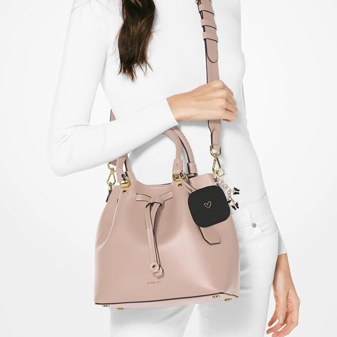 Compatible with Powerbeats Pro, Soft Silicone Case with Gold Heart Pattern for Powerbeats Pro Case with Cute Butterfly Keychain for Girls Women (Glitter Black)