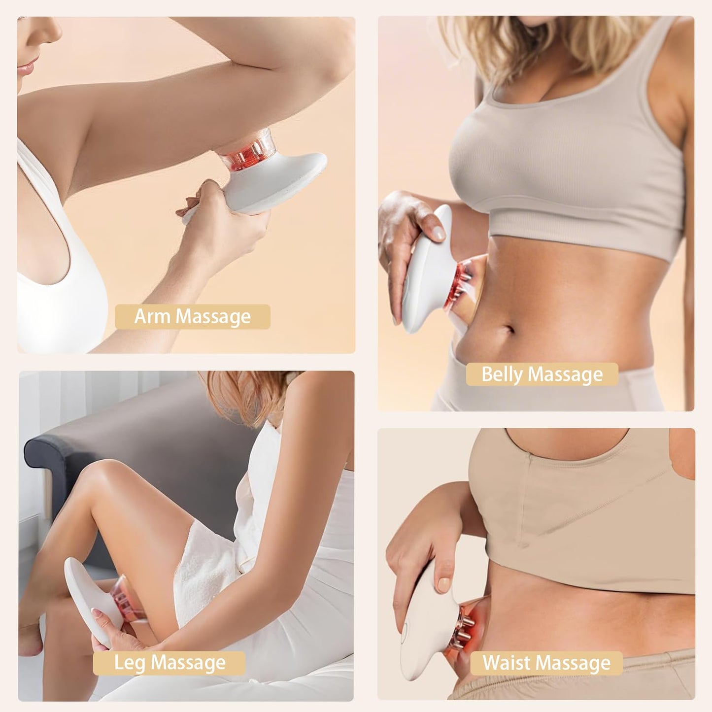 CENXIGO 3-in-1 Body Sculpting Machine,Portable 3 Modes Adjustable Body Contouring Machine for Belly, Waist, Arms, Leg-Massage Tool for Women