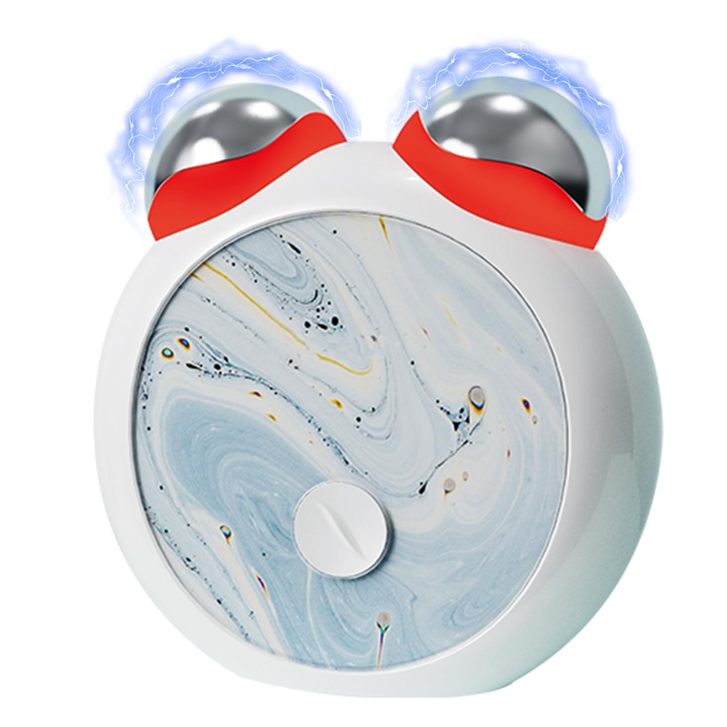 3-in-1 Skin Care Tools,Microcurrent Facial Device, Face Neck Lift Device, Double Roller Facial Massager, Promote Skin Care Absorption, Light Lines (White)