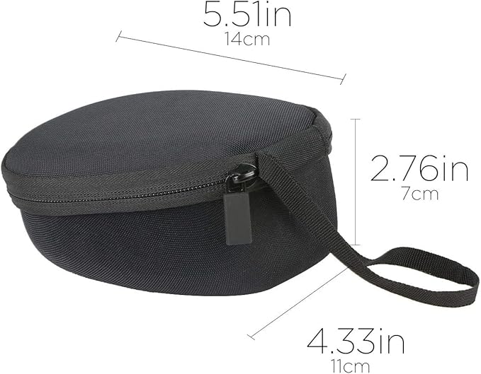 co2CREA Hard Case for SHOKZ New OpenRun Pro 2/1, OpenRun, OpenMove, OpenSwim Pro, OpenSwim, Compatible with All SHOKZ Open-Ear Bone Conduction Sport Headphones, Black Case + Inner Grey