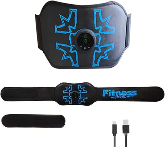 ABS Stimulator Abdominal, MHD TENS EMS Muscle Stimulator for Muscle Conditioning, Ideal for Core Strength and Abs/Arms/Legs Fitness Training at Home or Gym