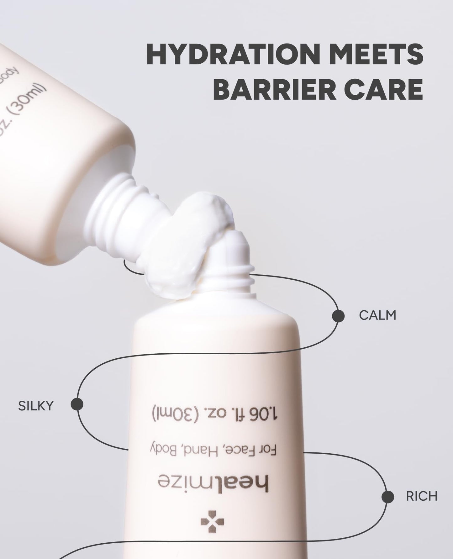 healmize Ceramide Cream | Korean Skin Care Moisturizer for Face & Hand & Body | Ceramide Moisturizer for Skin Repair | Hydrating Cream for Deep Moisture & Body Care