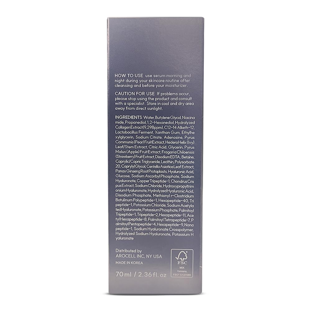 AROCELL Botulcare Synergy Bubble Serum 70ml – Korean Face Serum Anti Aging Collagen Peptide, Firming Hydrating Wrinkle Care, Elasticity Boosting, Pore Minimizing, Lightweight Non Sticky Daily Skincare