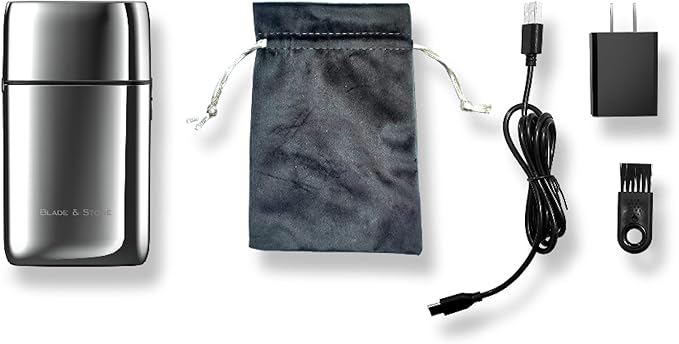 Blade & Stone™ PS501 Foil Shaver | Graphene-X™ Blade | Professional Foil Shaver for Men | 8000 RPM Durable Motor, All-Metal, Cordless Barber Shaver - The Aviator