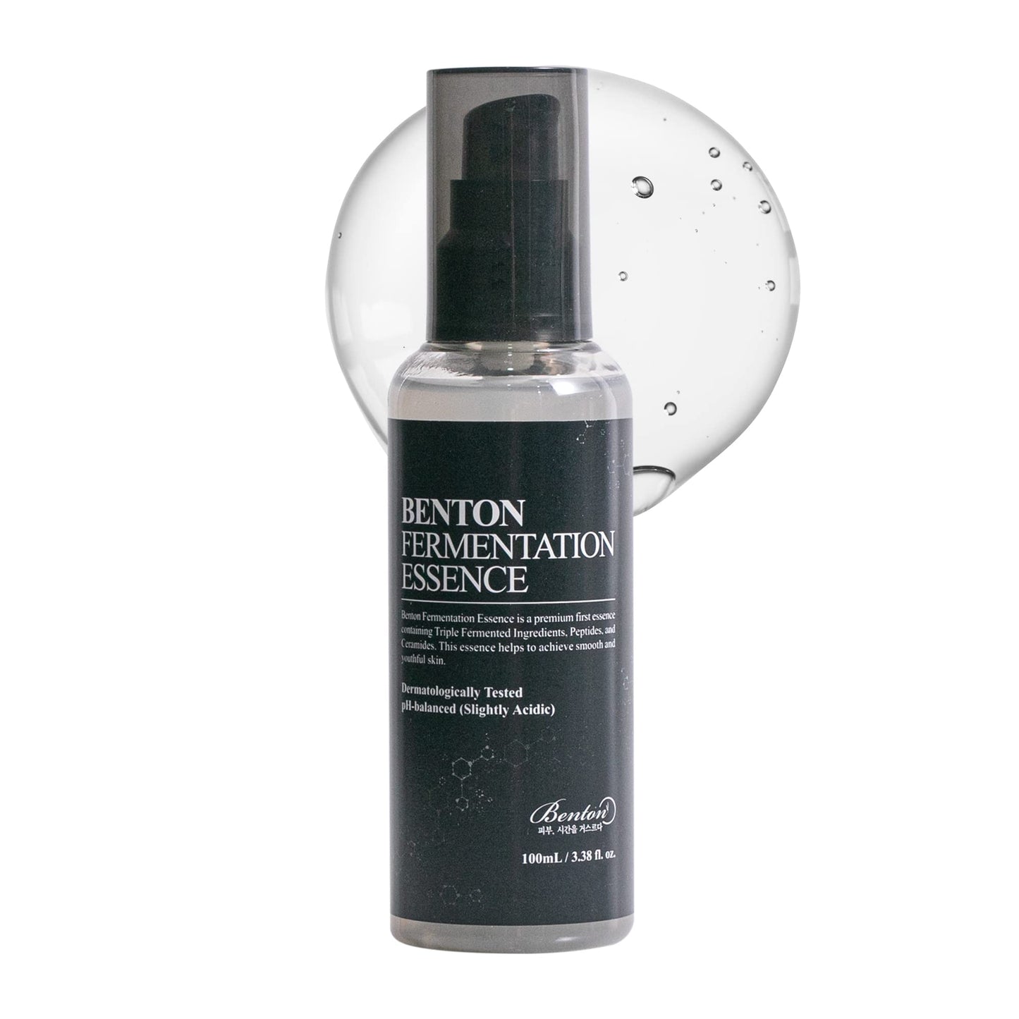 BENTON Fermentation Essence Skin Care 3.38 fl.oz. - Galactomyces & Bifida & Lactobacillus/Collagen, Tone Balancing, Smoothing, Elasticity, Korean Clean Beauty Skin Care