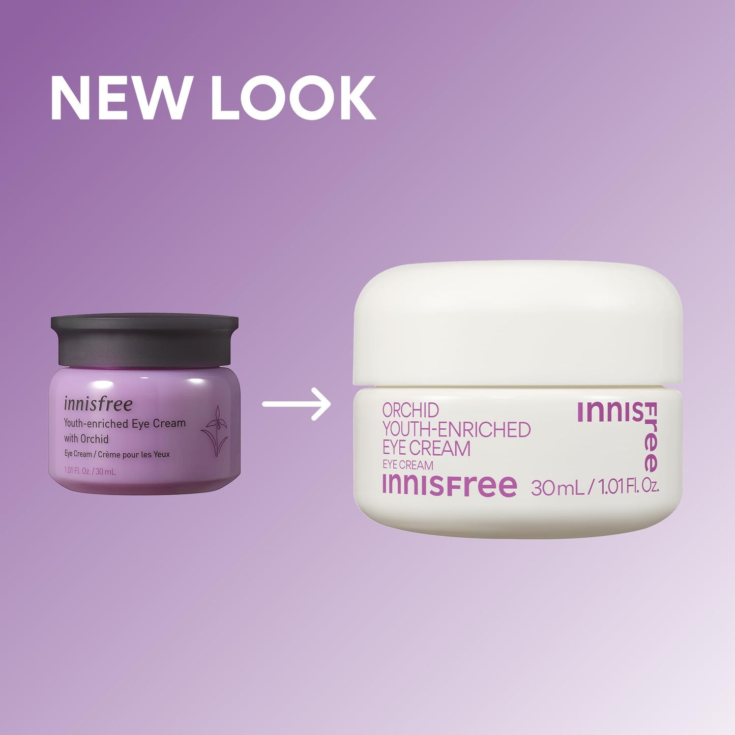 innisfree Orchid Youth-Enriched Eye Cream, Korean Firming Eye Treatment to Smooth Fine Lines