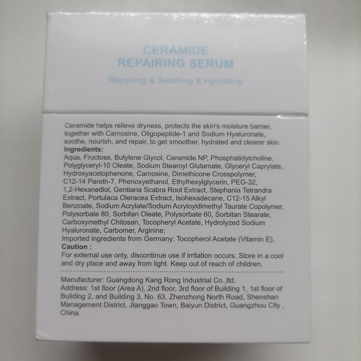 Repairing & Hydrating Face Serum with Ceramide NP, Hyaluronic Acid, Carnosine & Vitamin E | Moisturizing Ampoules for All Skin Types | Anti-Aging & Soothing Serum, 15 Pcs/Box