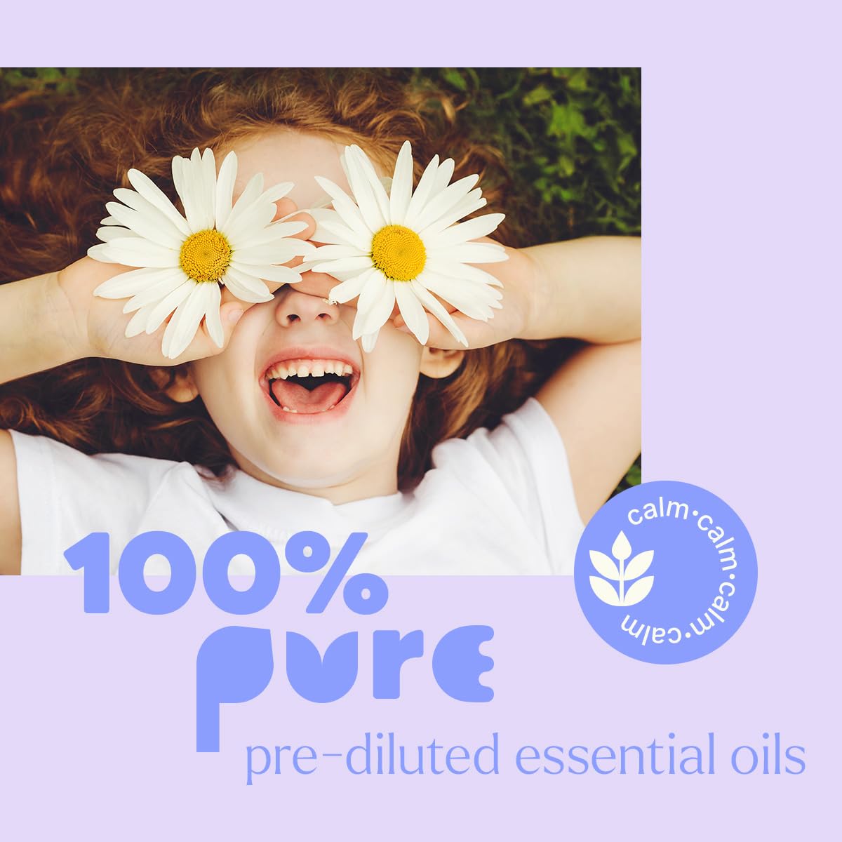 Plant Therapy KidSafe Calming The Child Essential Oil Blend 10 mL (1/3 oz) Relaxation and Soothing Blend, Tangerine, Lavender, & Roman Chamomile Essential Oils, Pure, KidSafe Pre-Diluted Roll-On