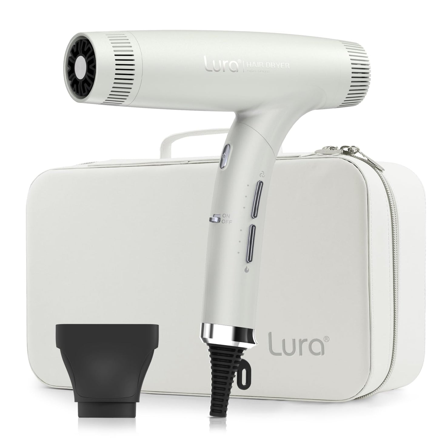 High Speed Ionic Hair Dryer:Portable Hair Blow Dryer for Women,1500w Professional Hair Dryers for Salon,Compact Mini Blowdryer with Travel Case for Travel,Quiet Lightweight Hairdryers for Kids and RA