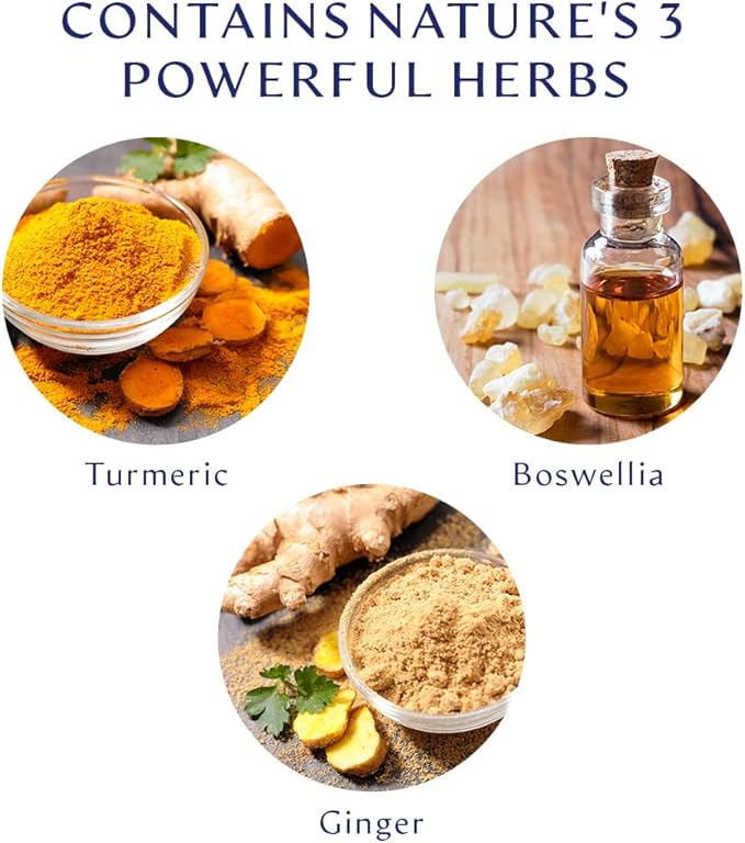 BodyHealth Inflam Relief, Joint Supplement, Relief for Back, Knees, Hands, with Turmeric, Boswellia, Ginger, All Natural, Non-GMO, Gluten Free (90 Capsules)