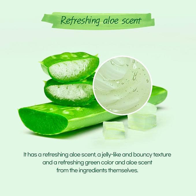 by.H Pure & Organic Aloe Vera Gel for Face - Natural Beauty Moisturizer for Facial Skin - Non-Greasy Primer & Soothing Formula [Made in Korea] (Tube 1Pack)