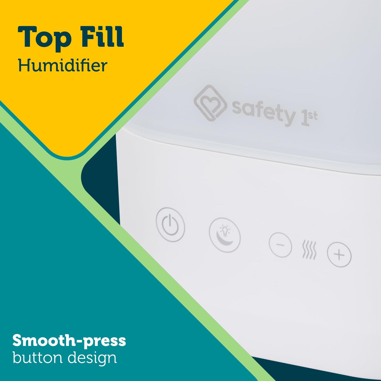 Safety 1st Comforting Cool-Mist Top-Fill Humidifier, White