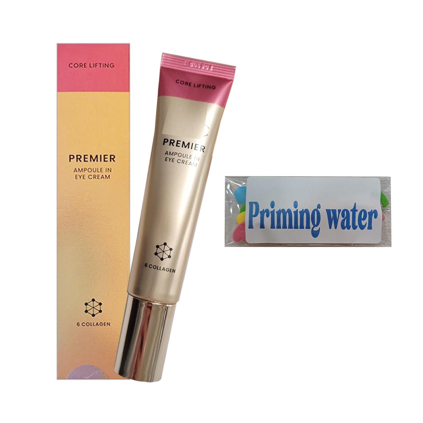priming water Deep Hydration & Brightening, Korean eye cream for A.H.C PREMIER AMPOULE IN EYE CREAM Season 12, (1.35 fl.oz. X 1ea) dental floss