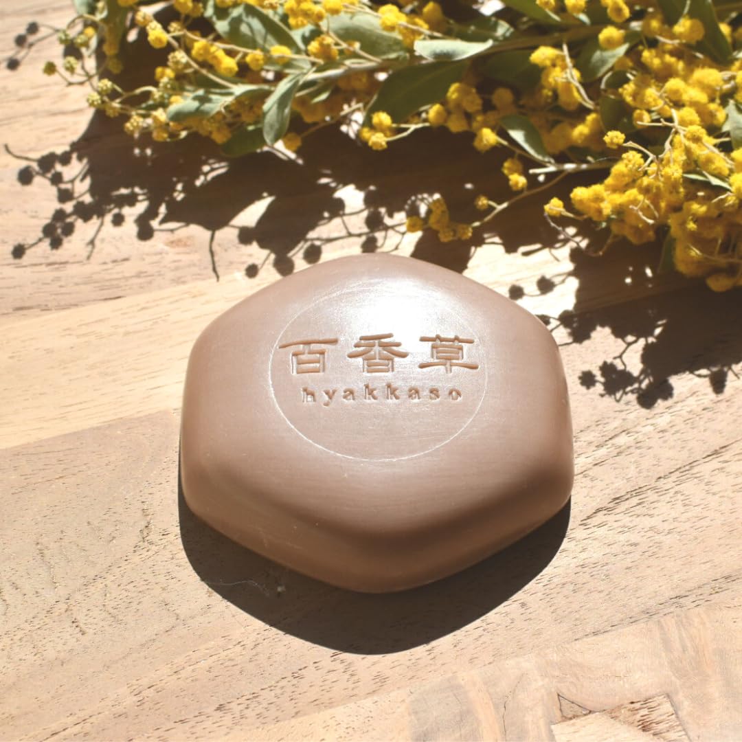 百香草 Hyakkaso Herbs & Minerals Facial Soap | Acne Skin Care | Sensitive, Dry & Normal skin | Face and Body Wash | Japanese Skincare | 80g 2.8oz (2)
