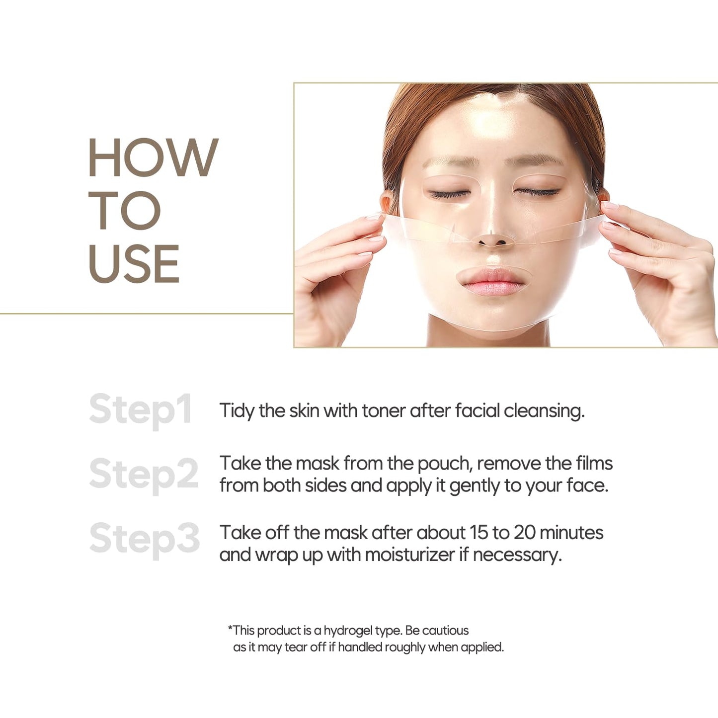 Petitfee Gold & Snail Hydogel Face Mask 5ea