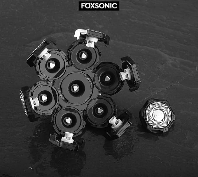 7 Blades Compatible with Wyklaus SHPAVVER shaver Head Shaver Replacement Heads 7 Heads for Many Main Brands Electric Shaver Razor Bald Men Head Shaver Blades