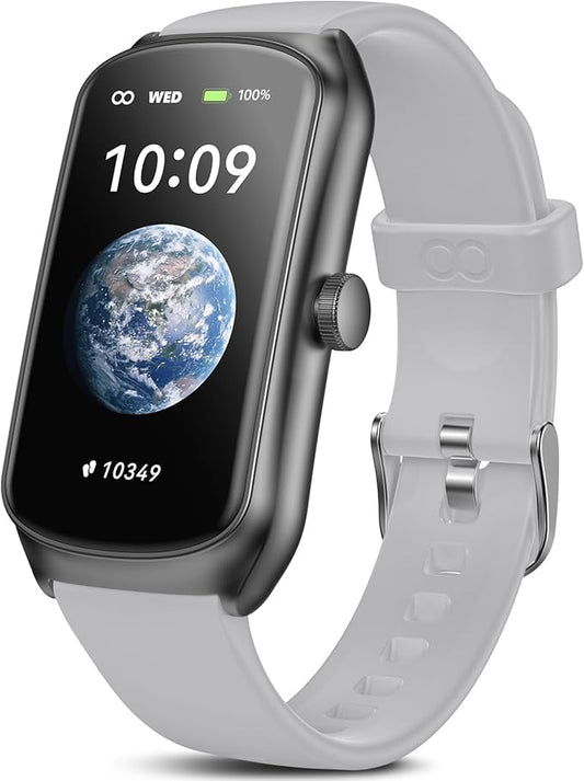 Anyloop AMOLED Fitness Tracker Watch with 24/7 Heart Rate/SpO2/Sleep Monitor, IP68 Waterproof Smart Watch, Step Calorie Counter Pedometer Swimming Health Activity Trackers & SmartWatches for Men Women