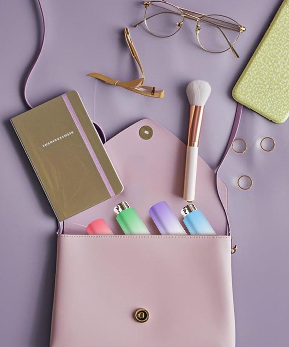 YOUXIU Travel Perfume Bottle Refillable,8ml Portable Mini Refillable Perfume Atomizer Refill Bottlerefill Small Perfume Spray Bottle Accessories For Women 4 Pack