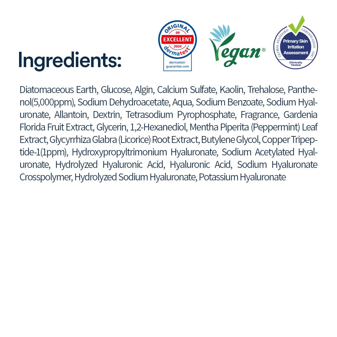 ANOTHERFACE PEPTATHENOL™ Aqua Balance Modeling Pack, Deep Hydrating & Cooling Jelly Mask, Intensive Calming & Soothing, Smooth Skin Texture, Home Spa Kit, Korean Skin Care, 4 cups in 1 Pack, Vegan