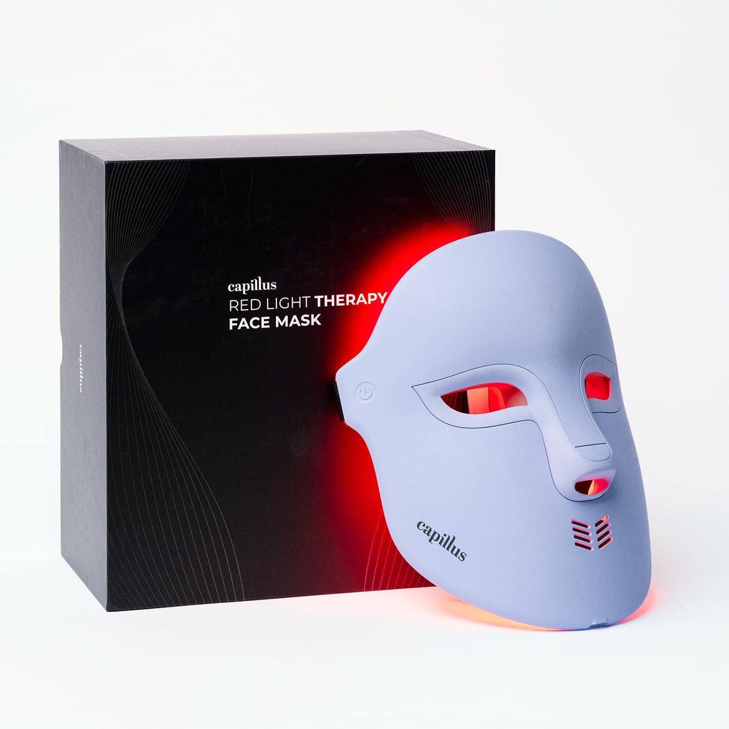 Capillus LED Red Light Therapy Mask for Face – Infrared Face Mask Light Therapy with Red, Blue & Pink LEDs – Skin Care Device for Glow, Firmness & Wrinkle Reduction – Lilac