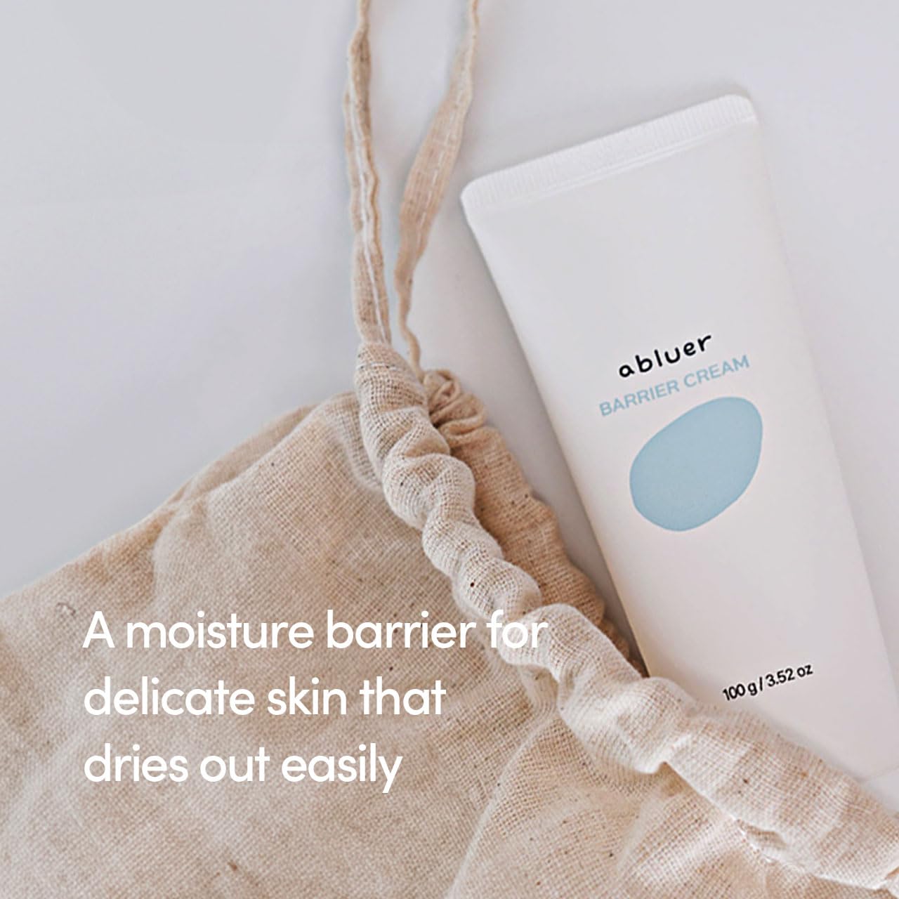 abluer Barrier Cream, 3.52 oz, Ceramide Hydration Capsules, Galactomyces, Lactobacillus, Centella Extract, Blue Complex, Hypoallergenic Moisturizing Cream for Sensitive Skin, Korean Skin Care