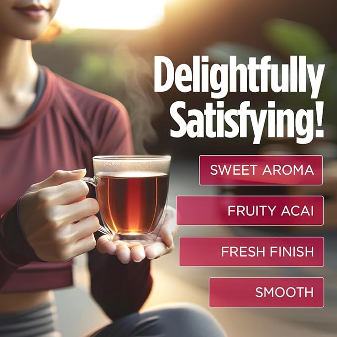 VitaCup Slim Instant Tea Packets For Diet Support, Oolong tea w/B Vitamins, Garcinia, Inulin & Acai, On-the-go Instant Sticks, 24 Ct