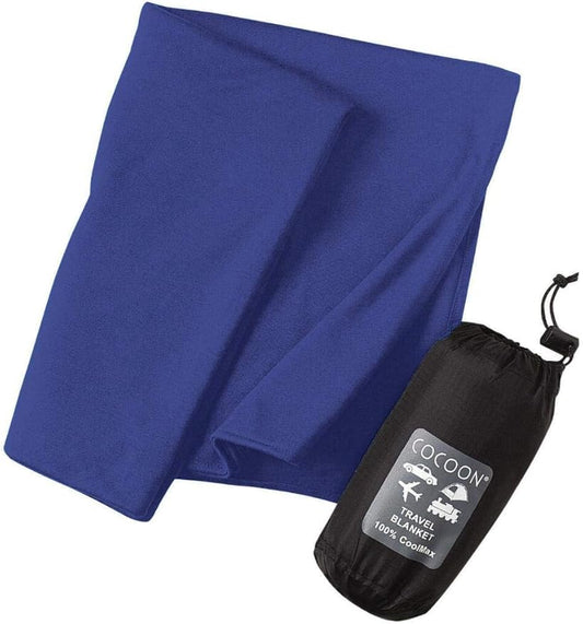 cocoon - Coolmax Travel Blanket | Compact Throw Blanket for Camping and Hiking | Fits in Backpack | Attaches to Luggage | Travel Essential | Fast Drying (Regular 70" x 55")