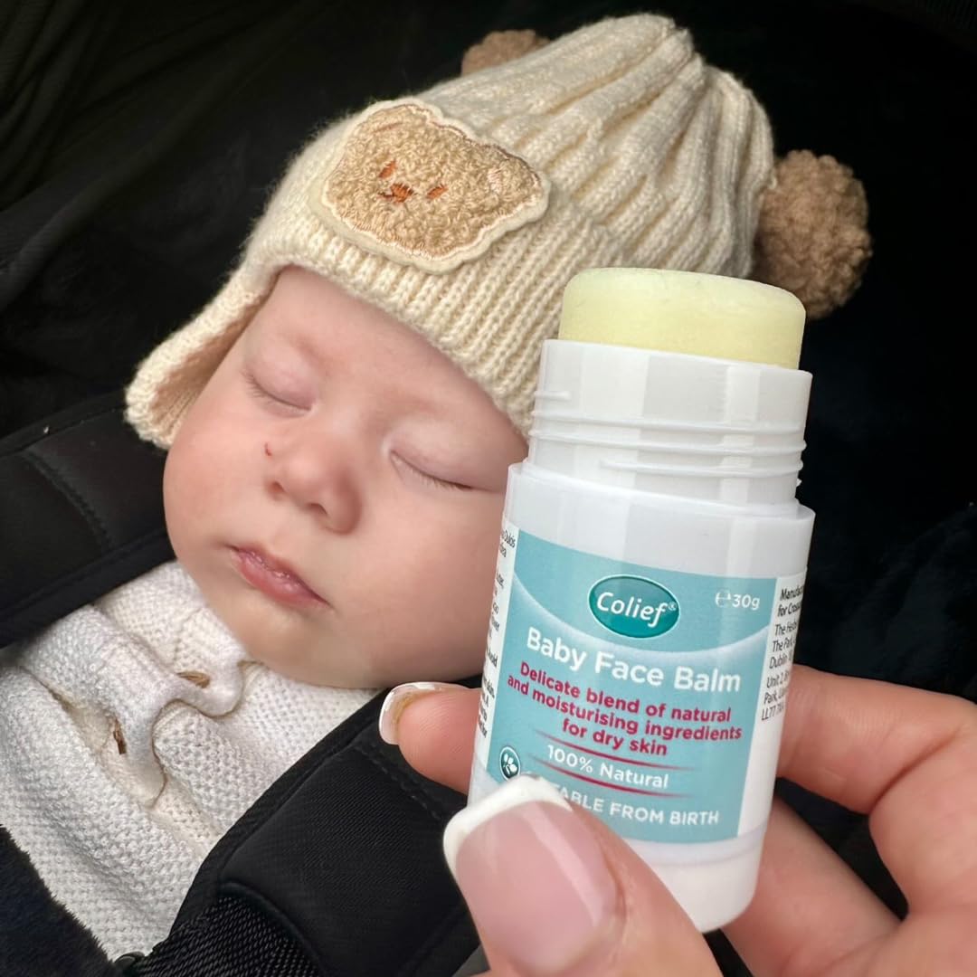 Colief Baby Face Balm Stick 30g | 100% Natural Shea Butter, Rosehip Oil, and Chamomile Coconut Oil | Gently Moisturise Baby's Dry & Sensitive Skin | for Babies from Birth