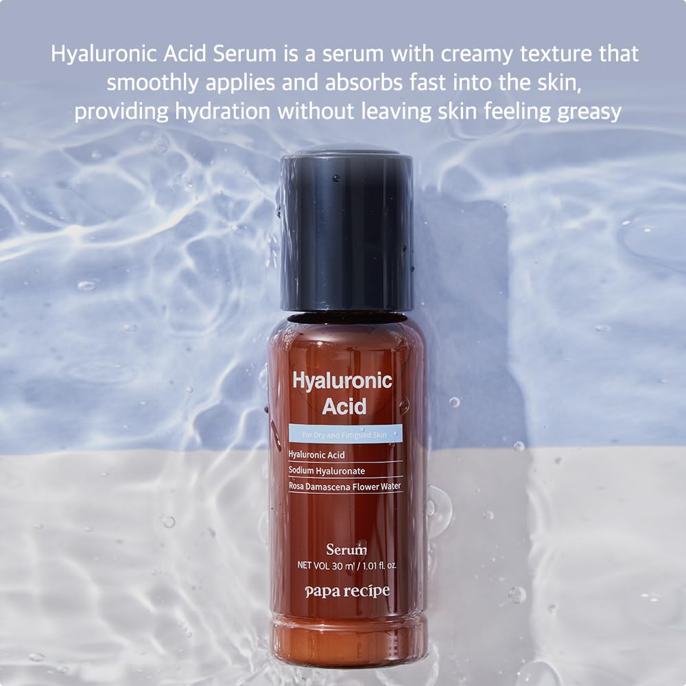 Papa Recipe Hyaluronic Acid Serum, Moisturizing & Hydrating Serum for Dry Skin, 30ml/1.01oz, Korean Skincare